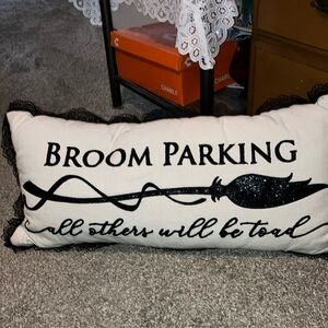 Halloween decor, pillow broom parking all other others will be TOAD 30” X 15”